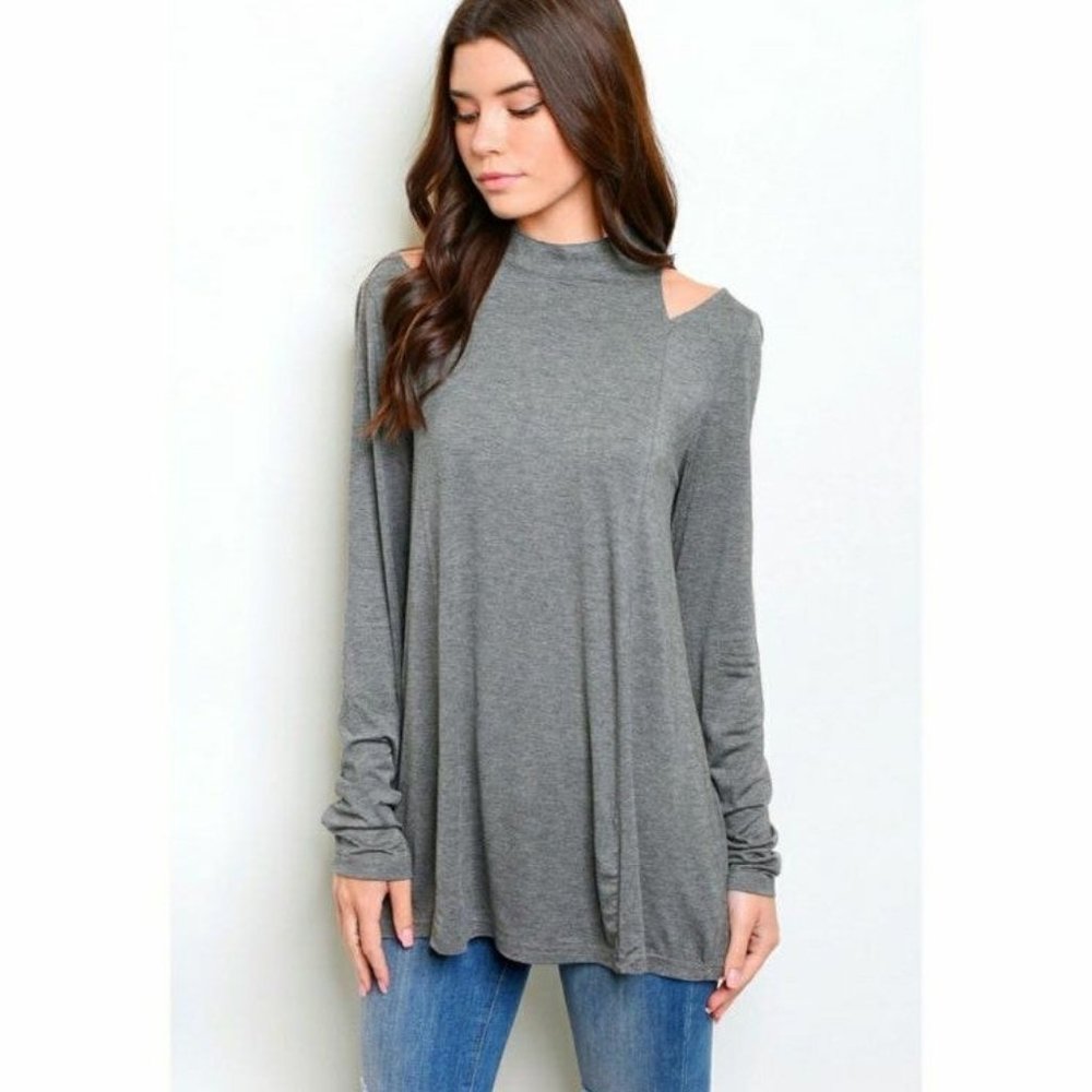 Cold Shoulder Tunic - Picture 3 of 4